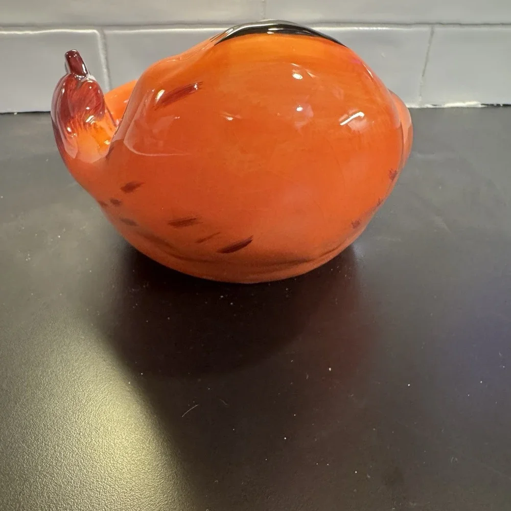 Ceramic Candy Bowl Target 2009 Monster‎ Madness Orange One Eyed Chocolate Eating